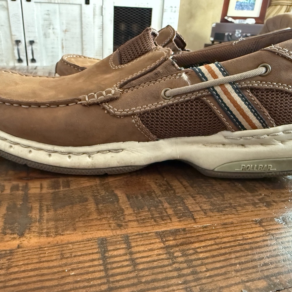 Dunham Tan and Brown Boat Shoes